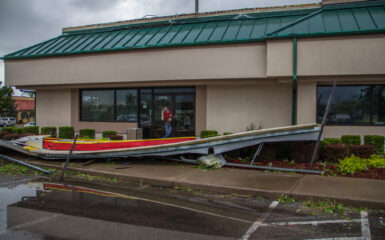 Norman, Oklahoma Tornado Damage at Jason's Deli on April 13, 2012