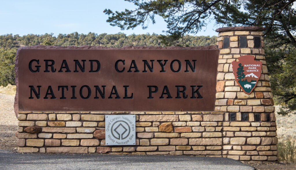 Grand Canyon National Park Sign