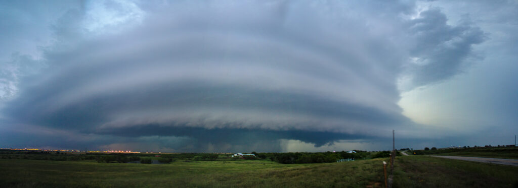 Supercell along the Red River