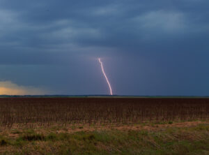 Daytime lightning near Frederick