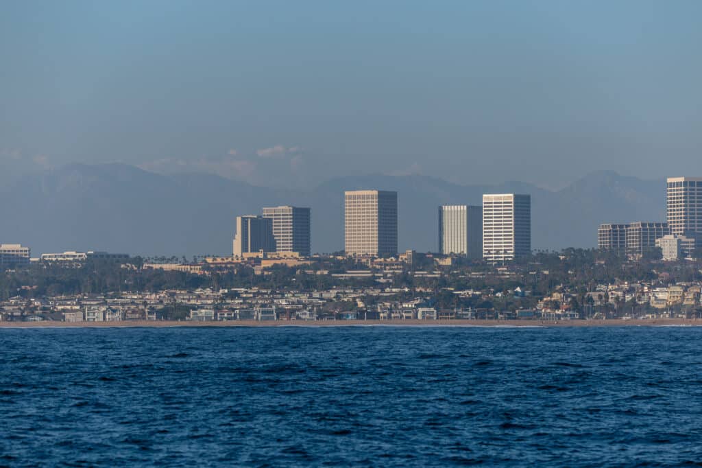 Newport Beach from the Ocean