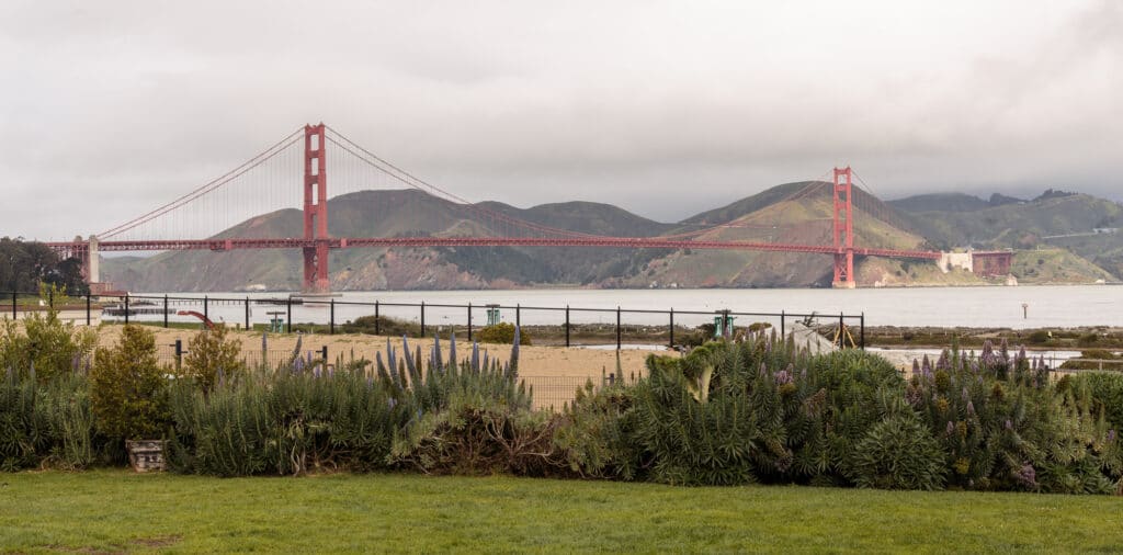 The Golden Gate Bridge in San Francisco.