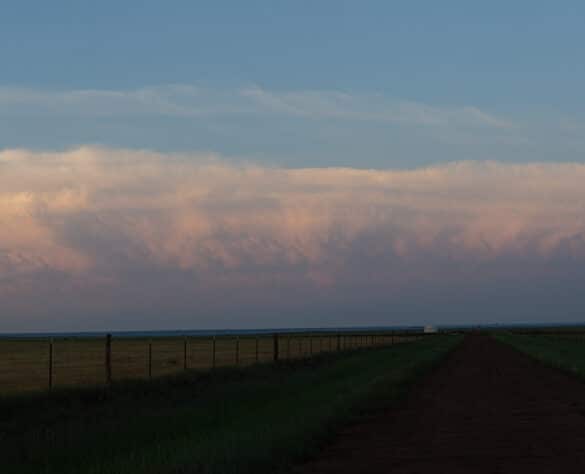 Storms to my east at Sunset in the Texas Panhandle