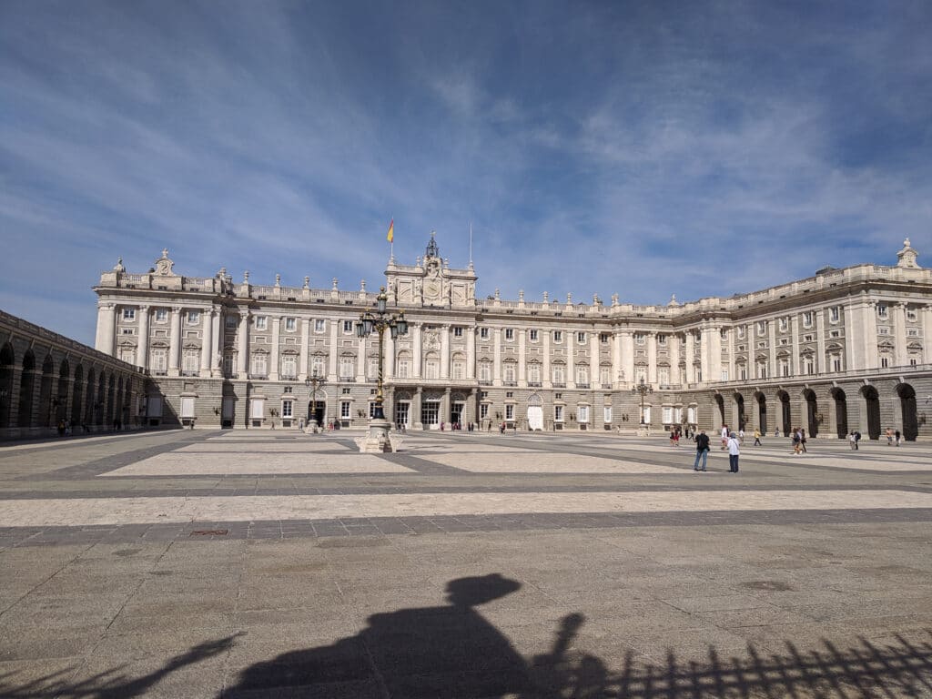 The Royal Palace of Madrid in Spain