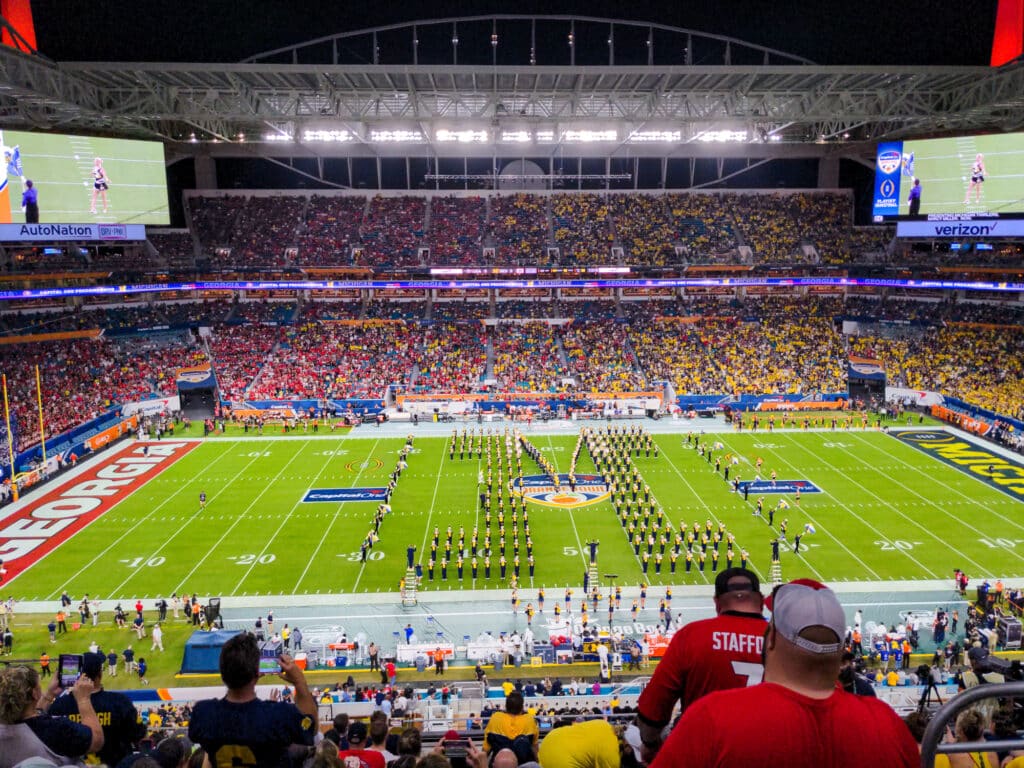 Michigan Marching Band at the Orange Bowl 2021