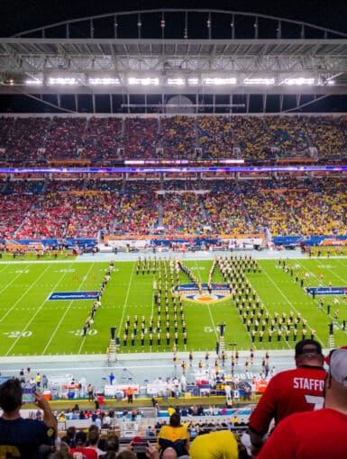 Michigan Marching Band at the Orange Bowl 2021