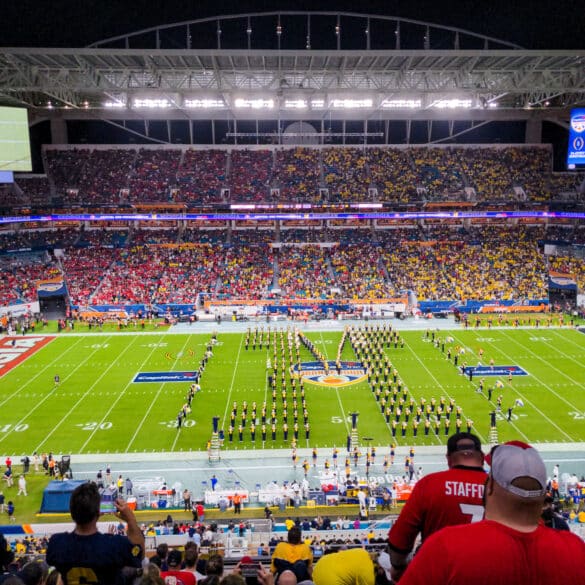 Michigan Marching Band at the Orange Bowl 2021