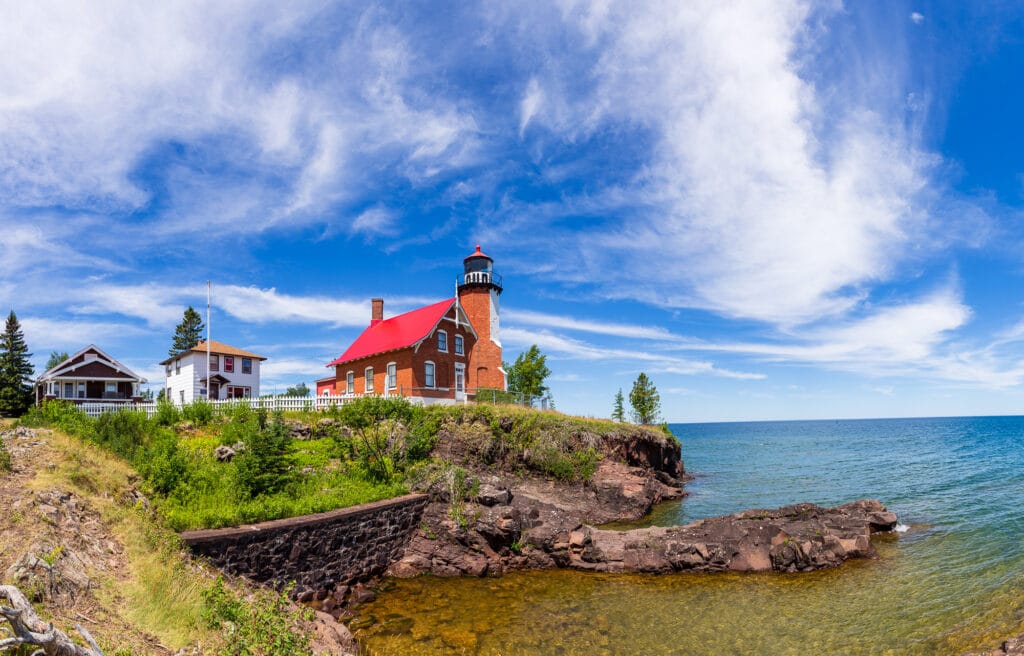 Lighthouse in Eagle Harbor, Michigan