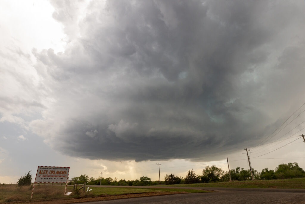 Watching a storm north of Tabler