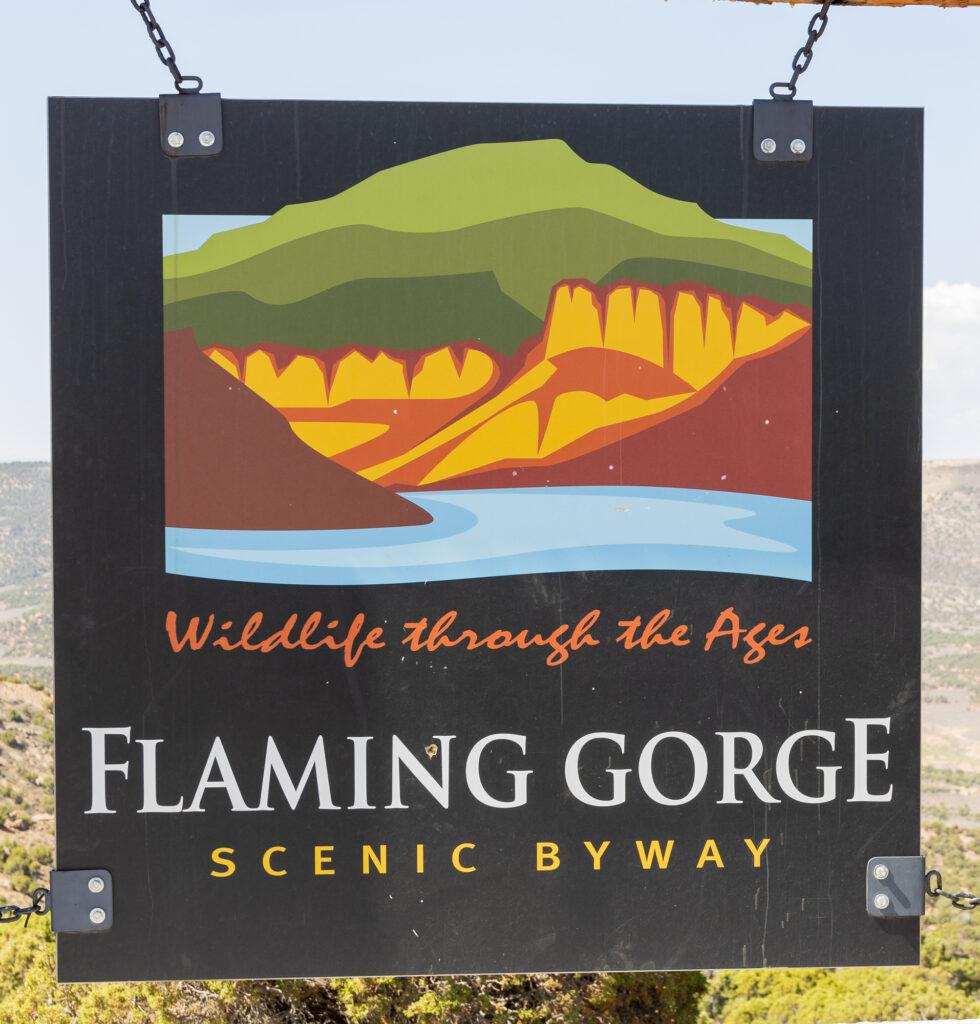 Flaming Gorge Scenic Byway Sign