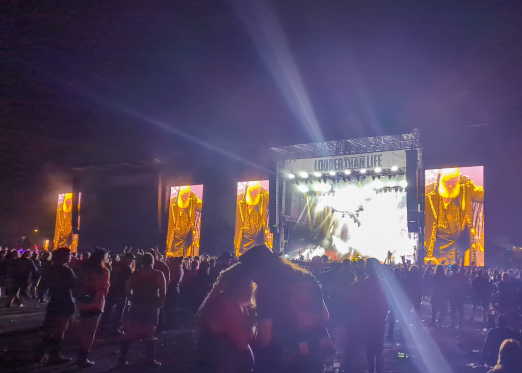 Judas Priest performing at Louder than Life