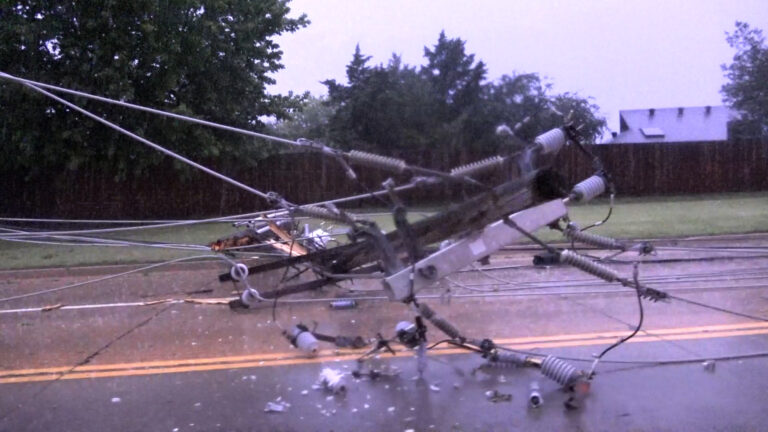 Power Pole down on 36th Ave SW